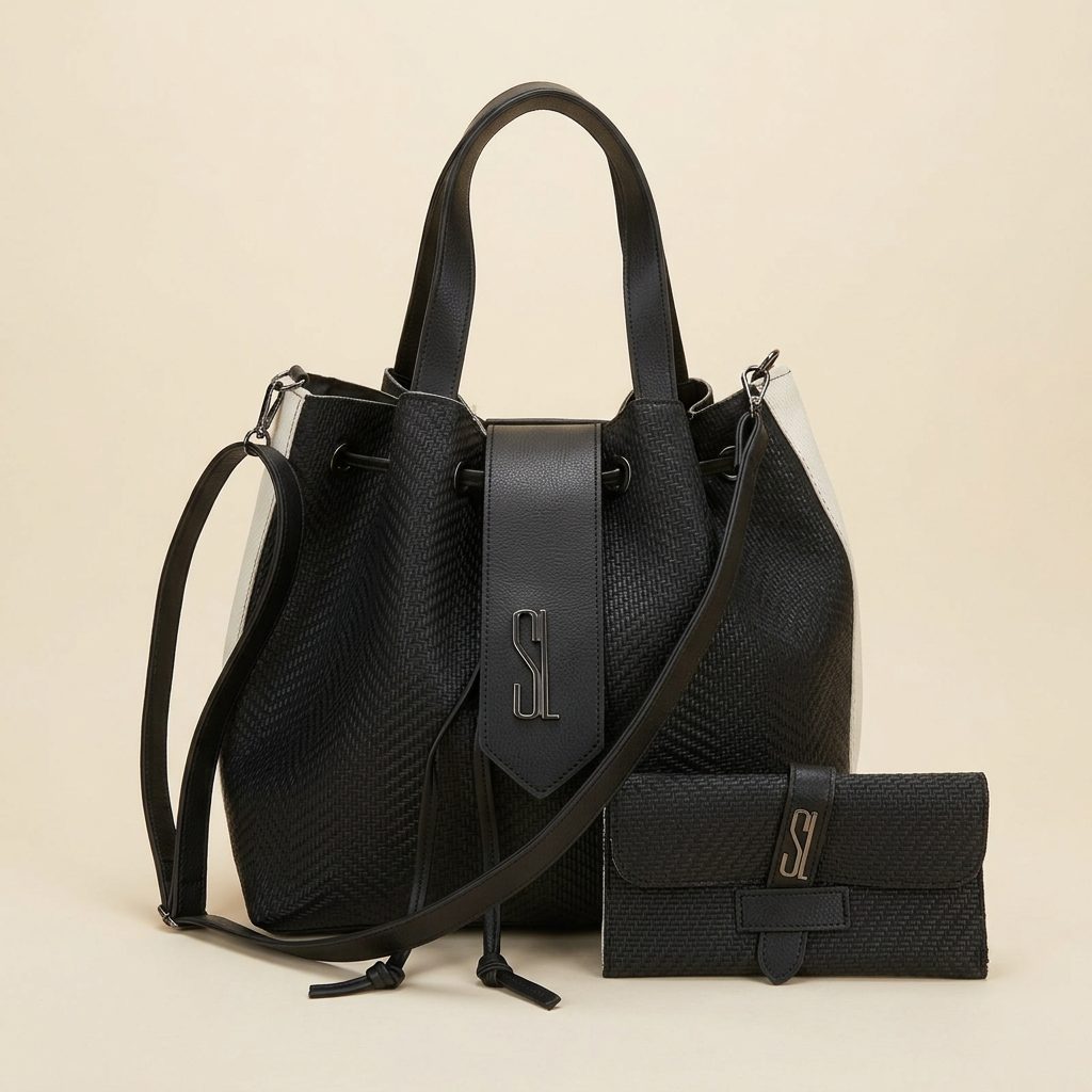 Kit Santa Lolla 2 Peças Shopping Bag com Logo em Relevo completa